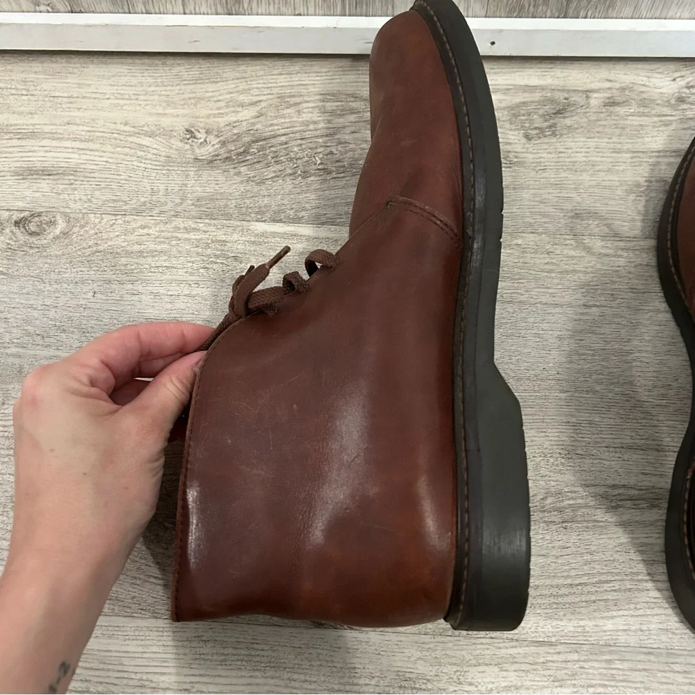 Sebago Drysides Chukka Leather Boots Men's 10 Wide Brown Preppy Academia Cabin